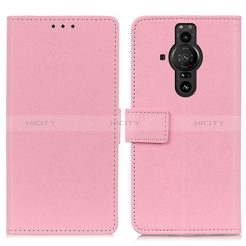 Handytasche Stand Schutzhülle Flip Leder Hülle M08L für Sony Xperia PRO-I Rosa