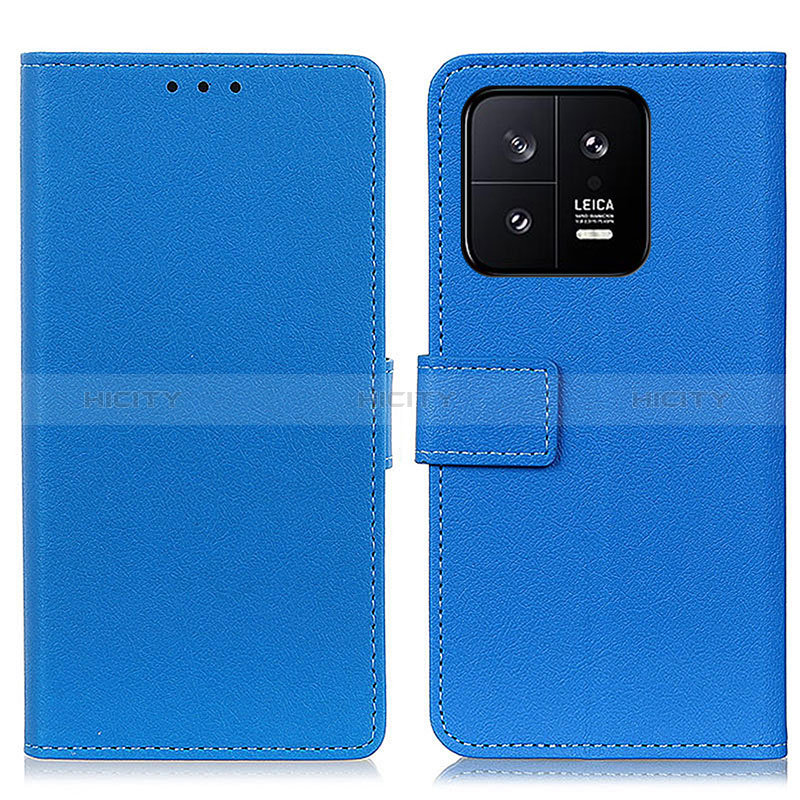 Handytasche Stand Schutzhülle Flip Leder Hülle M08L für Xiaomi Mi 13 5G Blau