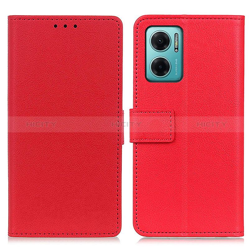 Handytasche Stand Schutzhülle Flip Leder Hülle M08L für Xiaomi Redmi 10 5G Rot