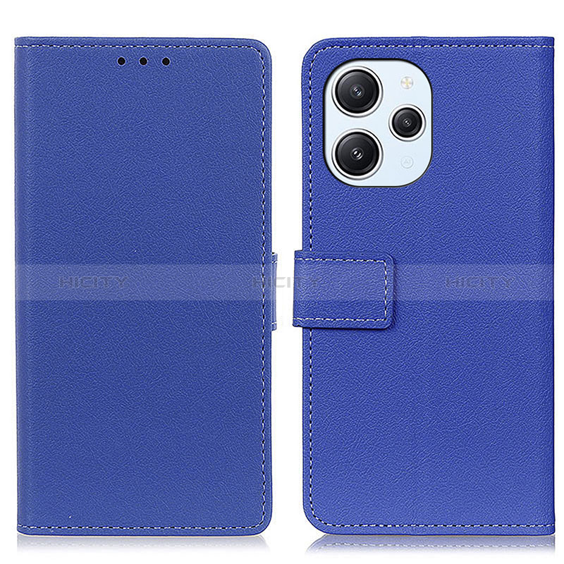 Handytasche Stand Schutzhülle Flip Leder Hülle M08L für Xiaomi Redmi 12 4G Blau