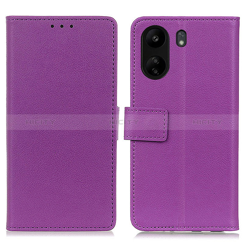 Handytasche Stand Schutzhülle Flip Leder Hülle M08L für Xiaomi Redmi 13C Violett