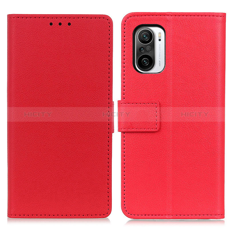 Handytasche Stand Schutzhülle Flip Leder Hülle M08L für Xiaomi Redmi K40 Pro+ Plus 5G Rot Plus