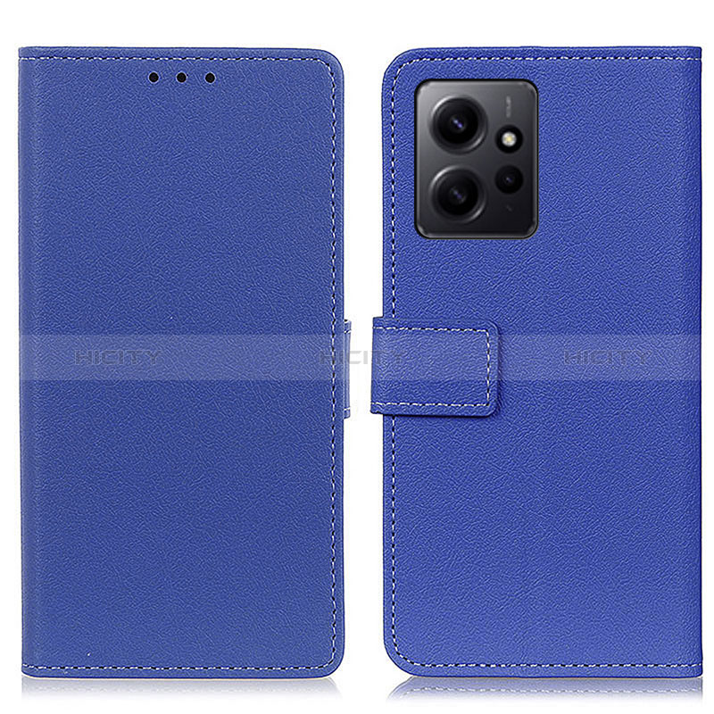 Handytasche Stand Schutzhülle Flip Leder Hülle M08L für Xiaomi Redmi Note 12 4G Blau Plus