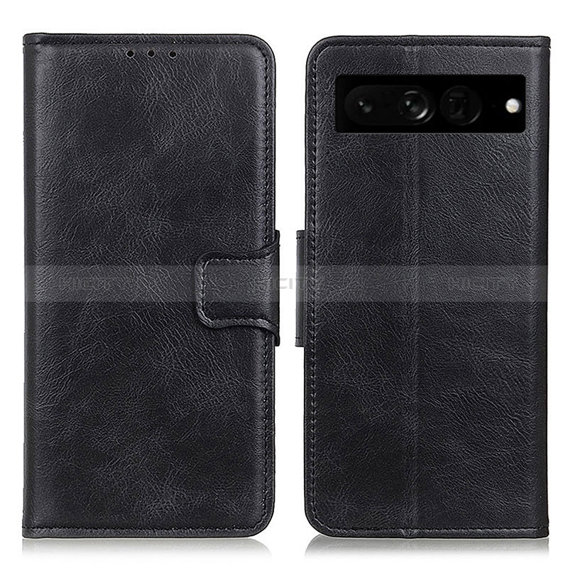 Handytasche Stand Schutzhülle Flip Leder Hülle M09L für Google Pixel 7 Pro 5G Schwarz