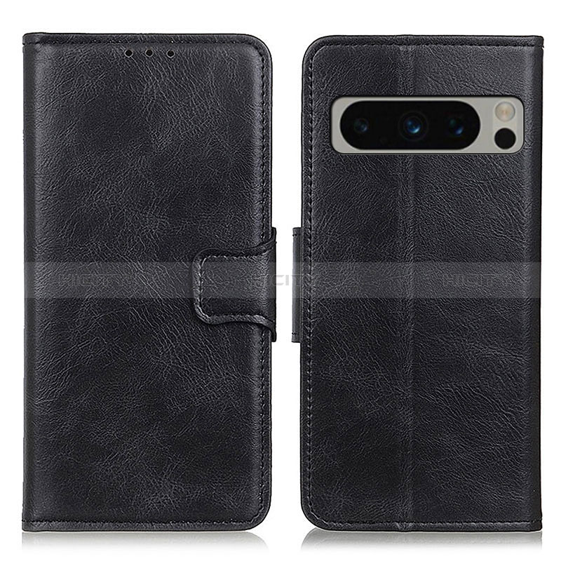 Handytasche Stand Schutzhülle Flip Leder Hülle M09L für Google Pixel 8 Pro 5G Schwarz