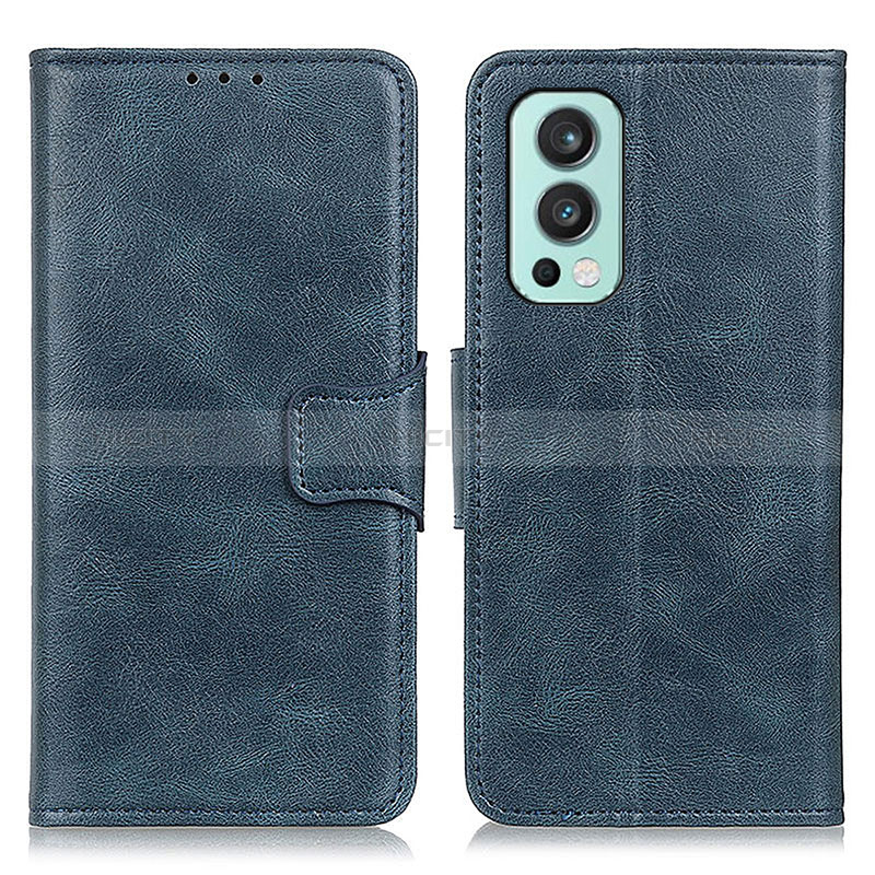 Handytasche Stand Schutzhülle Flip Leder Hülle M09L für OnePlus Nord 2 5G Blau