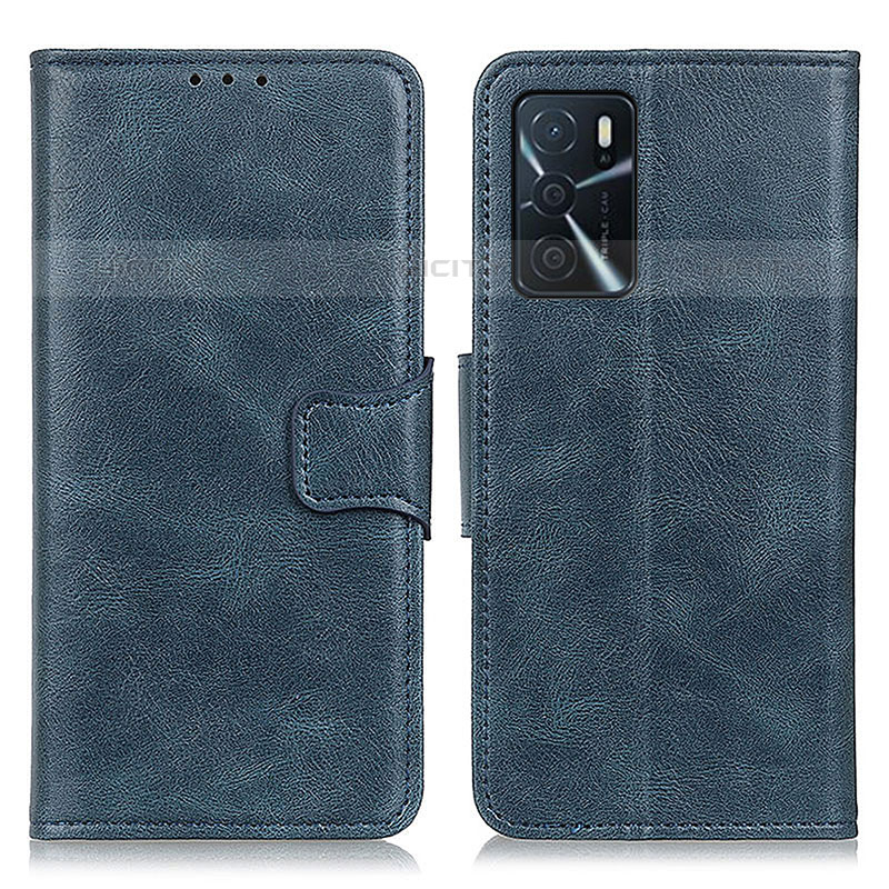 Handytasche Stand Schutzhülle Flip Leder Hülle M09L für Oppo A54s Blau