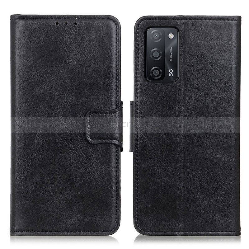 Handytasche Stand Schutzhülle Flip Leder Hülle M09L für Oppo A56 5G Schwarz