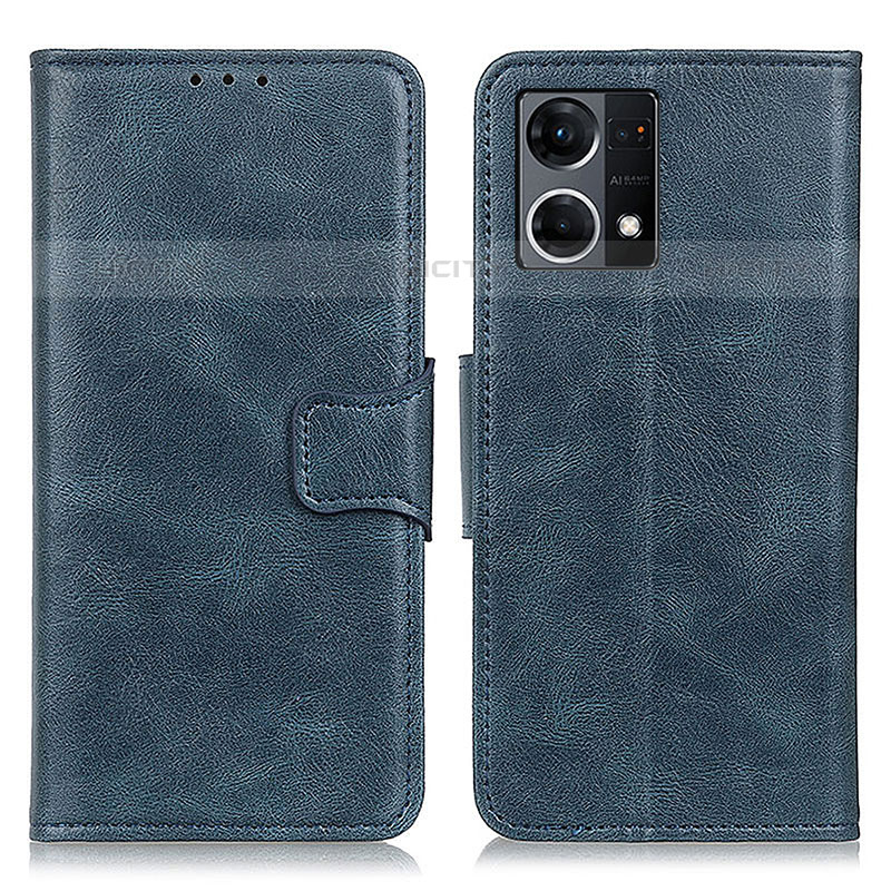 Handytasche Stand Schutzhülle Flip Leder Hülle M09L für Oppo F21s Pro 4G Blau Plus