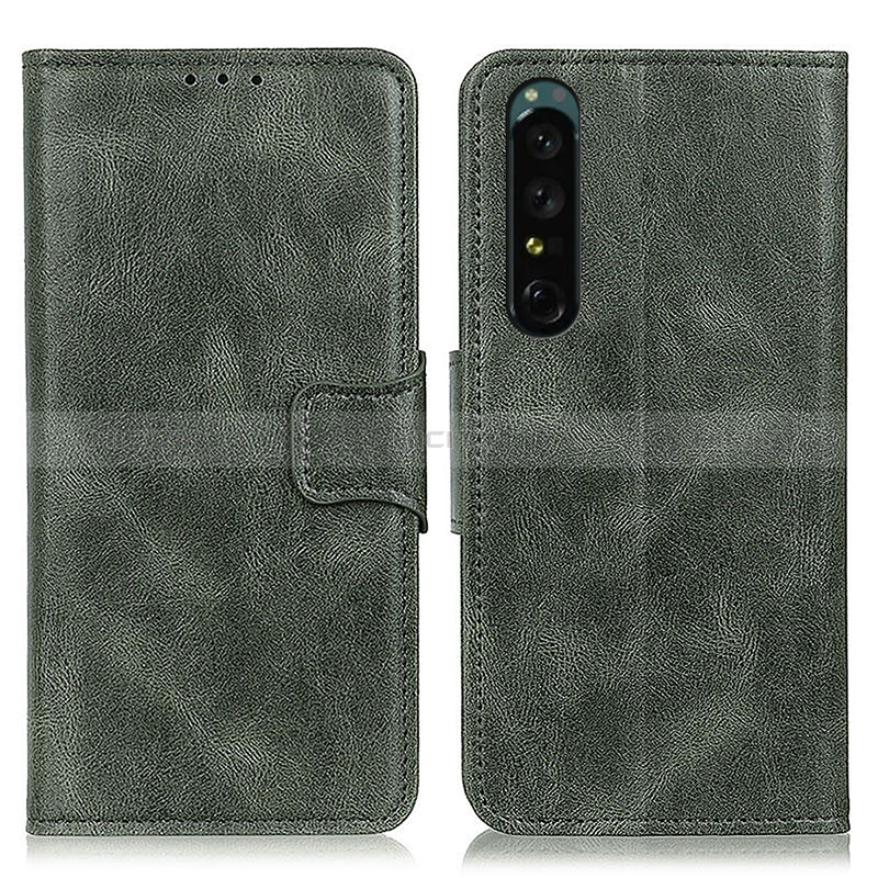 Handytasche Stand Schutzhülle Flip Leder Hülle M09L für Sony Xperia 1 IV Grün