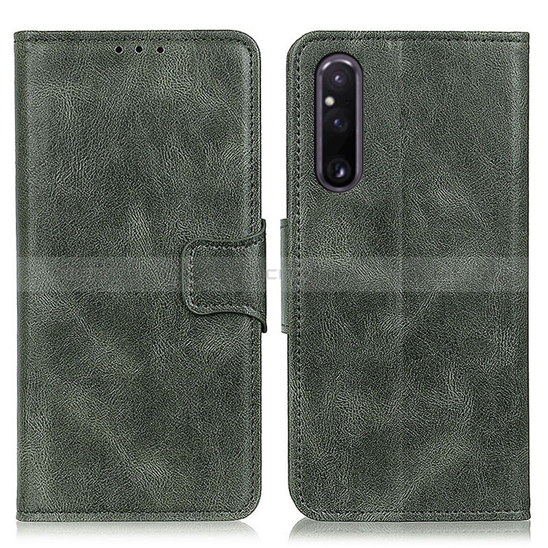 Handytasche Stand Schutzhülle Flip Leder Hülle M09L für Sony Xperia 1 V Grün