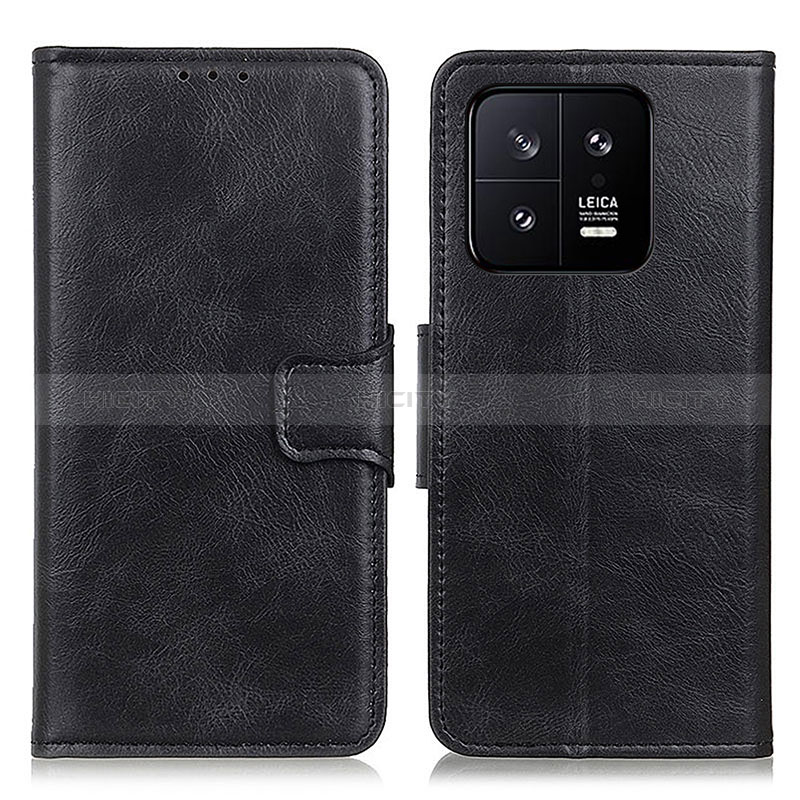 Handytasche Stand Schutzhülle Flip Leder Hülle M09L für Xiaomi Mi 13 5G Schwarz