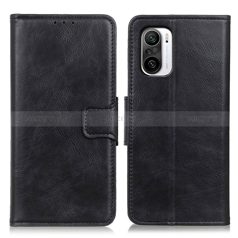 Handytasche Stand Schutzhülle Flip Leder Hülle M09L für Xiaomi Poco F3 5G Schwarz Plus