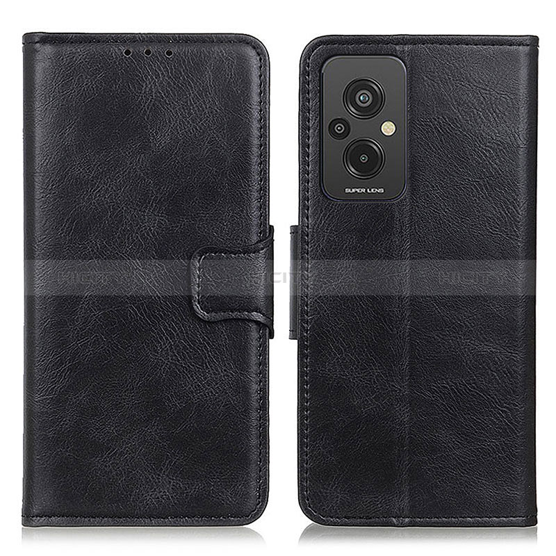 Handytasche Stand Schutzhülle Flip Leder Hülle M09L für Xiaomi Redmi 11 Prime 4G Schwarz