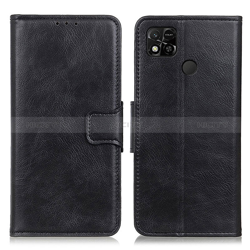 Handytasche Stand Schutzhülle Flip Leder Hülle M09L für Xiaomi Redmi 9C Schwarz