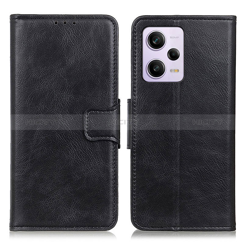 Handytasche Stand Schutzhülle Flip Leder Hülle M09L für Xiaomi Redmi Note 12 Pro 5G Schwarz