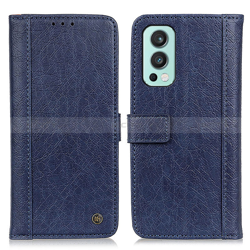 Handytasche Stand Schutzhülle Flip Leder Hülle M10L für OnePlus Nord 2 5G Blau