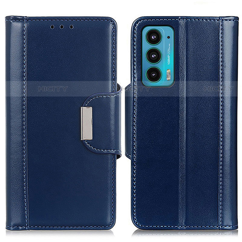 Handytasche Stand Schutzhülle Flip Leder Hülle M11L für Motorola Moto Edge 20 5G Blau