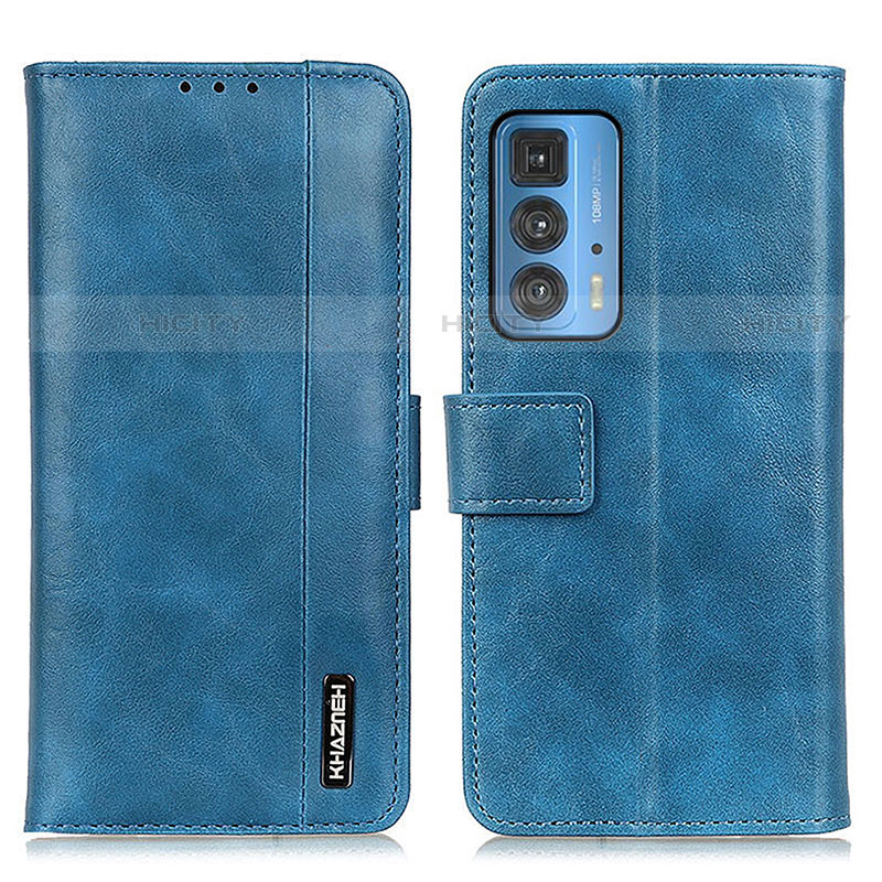 Handytasche Stand Schutzhülle Flip Leder Hülle M11L für Motorola Moto Edge 20 Pro 5G Blau Plus