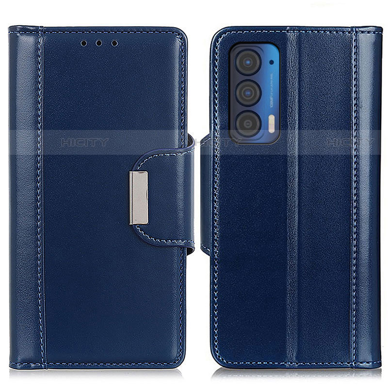 Handytasche Stand Schutzhülle Flip Leder Hülle M11L für Motorola Moto Edge (2021) 5G Blau Plus