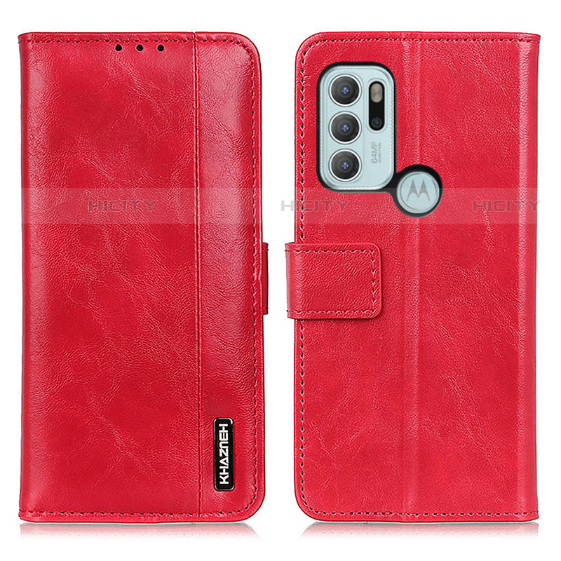 Handytasche Stand Schutzhülle Flip Leder Hülle M11L für Motorola Moto G60s Rot Plus