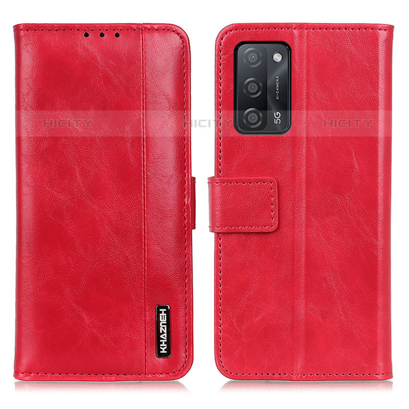 Handytasche Stand Schutzhülle Flip Leder Hülle M11L für Oppo A53s 5G Rot Plus