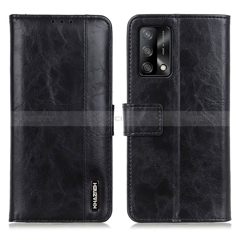 Handytasche Stand Schutzhülle Flip Leder Hülle M11L für Oppo F19 Schwarz Plus