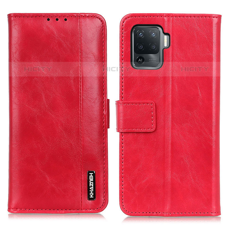 Handytasche Stand Schutzhülle Flip Leder Hülle M11L für Oppo Reno5 F Rot