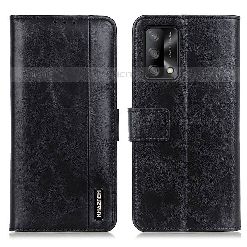 Handytasche Stand Schutzhülle Flip Leder Hülle M11L für Oppo Reno6 Lite Schwarz