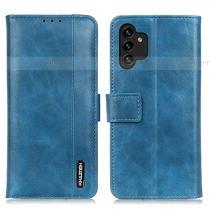 Handytasche Stand Schutzhülle Flip Leder Hülle M11L für Samsung Galaxy A04s Blau