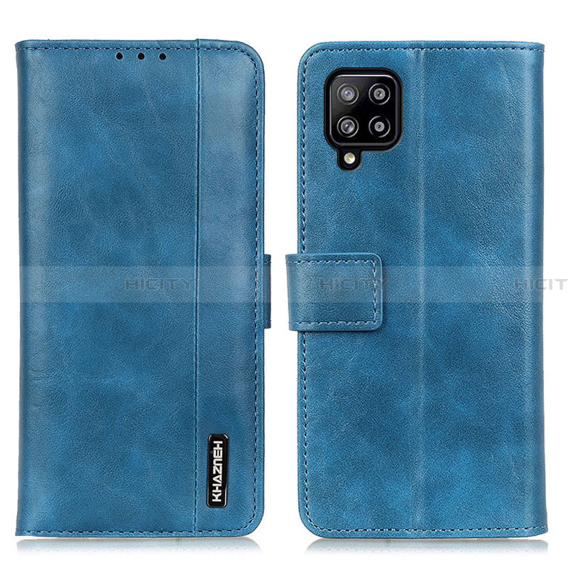 Handytasche Stand Schutzhülle Flip Leder Hülle M11L für Samsung Galaxy A22 4G Blau