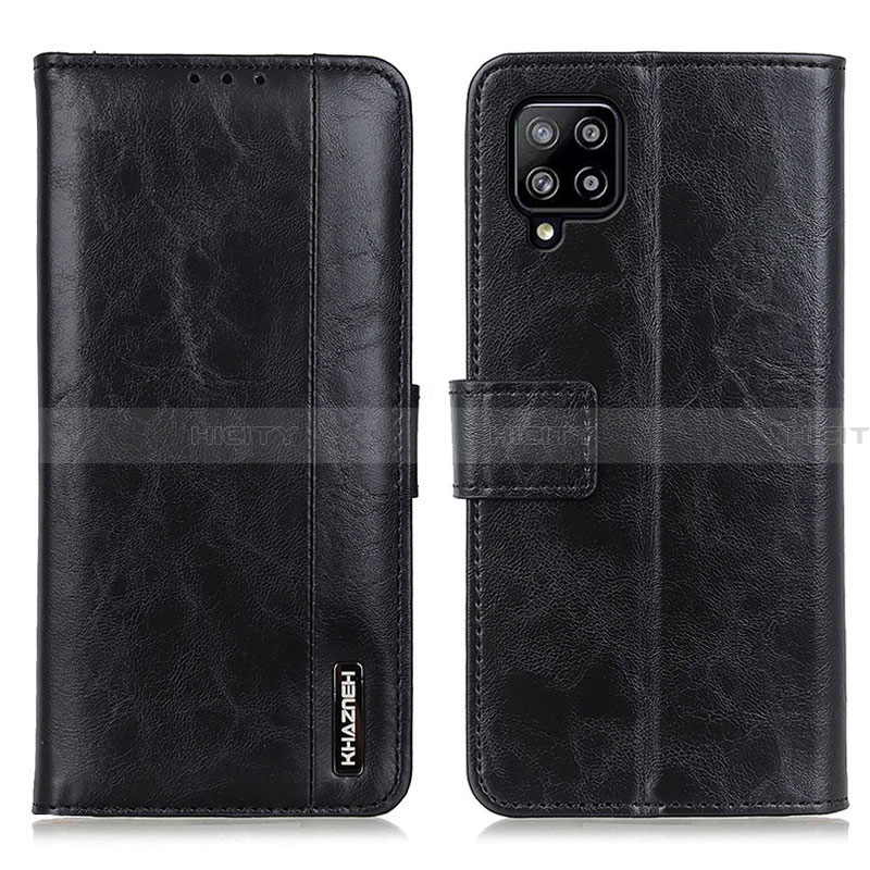 Handytasche Stand Schutzhülle Flip Leder Hülle M11L für Samsung Galaxy A22 4G Schwarz