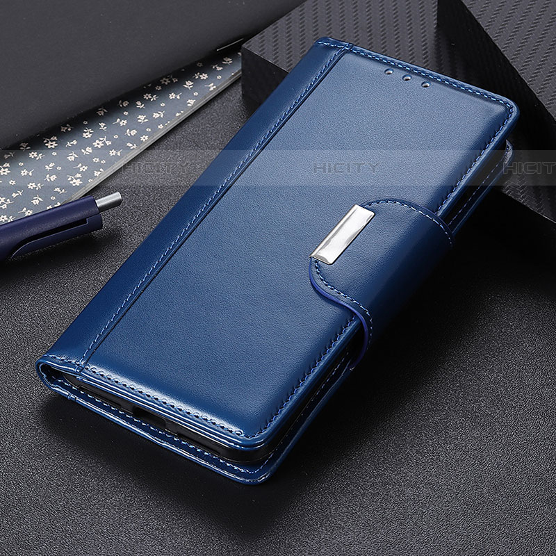 Handytasche Stand Schutzhülle Flip Leder Hülle M11L für Samsung Galaxy A52 4G Blau