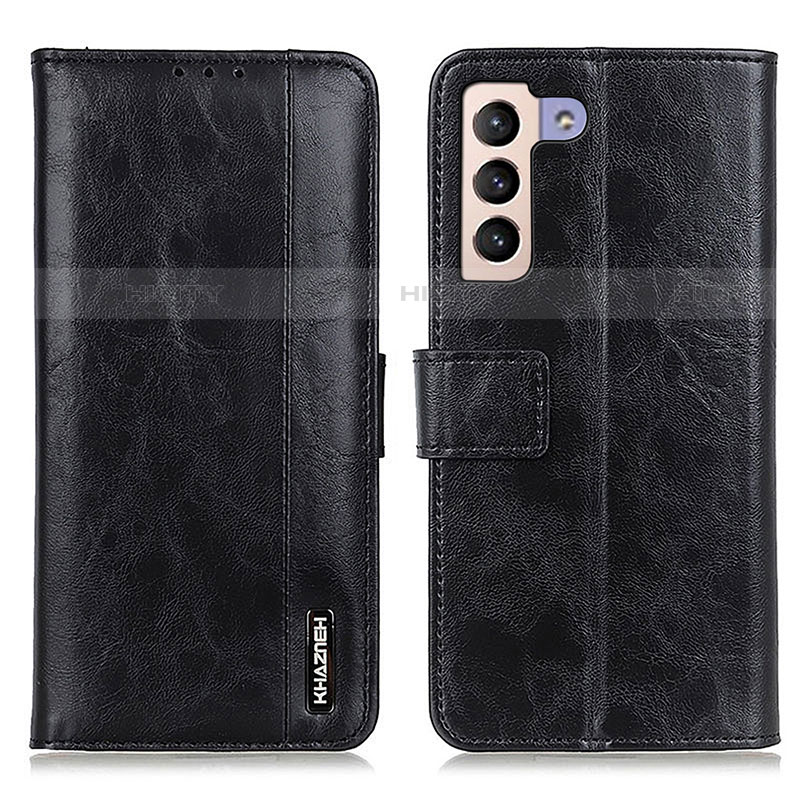 Handytasche Stand Schutzhülle Flip Leder Hülle M11L für Samsung Galaxy S22 5G Schwarz