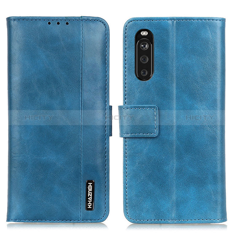 Handytasche Stand Schutzhülle Flip Leder Hülle M11L für Sony Xperia 10 III SOG04 Blau Plus