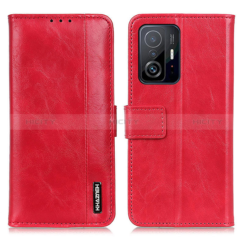 Handytasche Stand Schutzhülle Flip Leder Hülle M11L für Xiaomi Mi 11T 5G Rot Plus