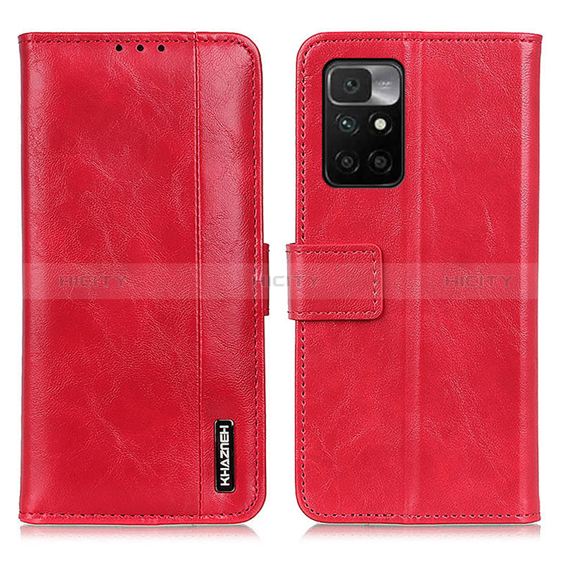 Handytasche Stand Schutzhülle Flip Leder Hülle M11L für Xiaomi Redmi 10 4G Rot Plus