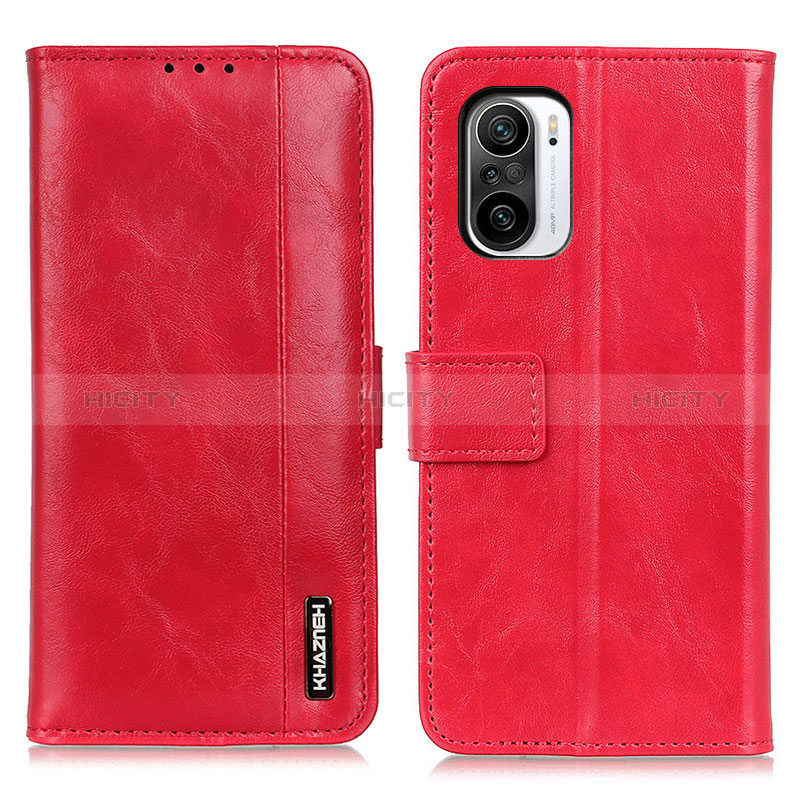 Handytasche Stand Schutzhülle Flip Leder Hülle M11L für Xiaomi Redmi K40 Pro+ Plus 5G Rot Plus