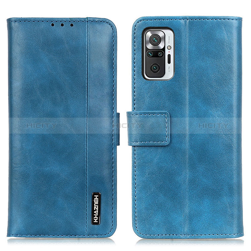 Handytasche Stand Schutzhülle Flip Leder Hülle M11L für Xiaomi Redmi Note 10 Pro 4G Blau Plus