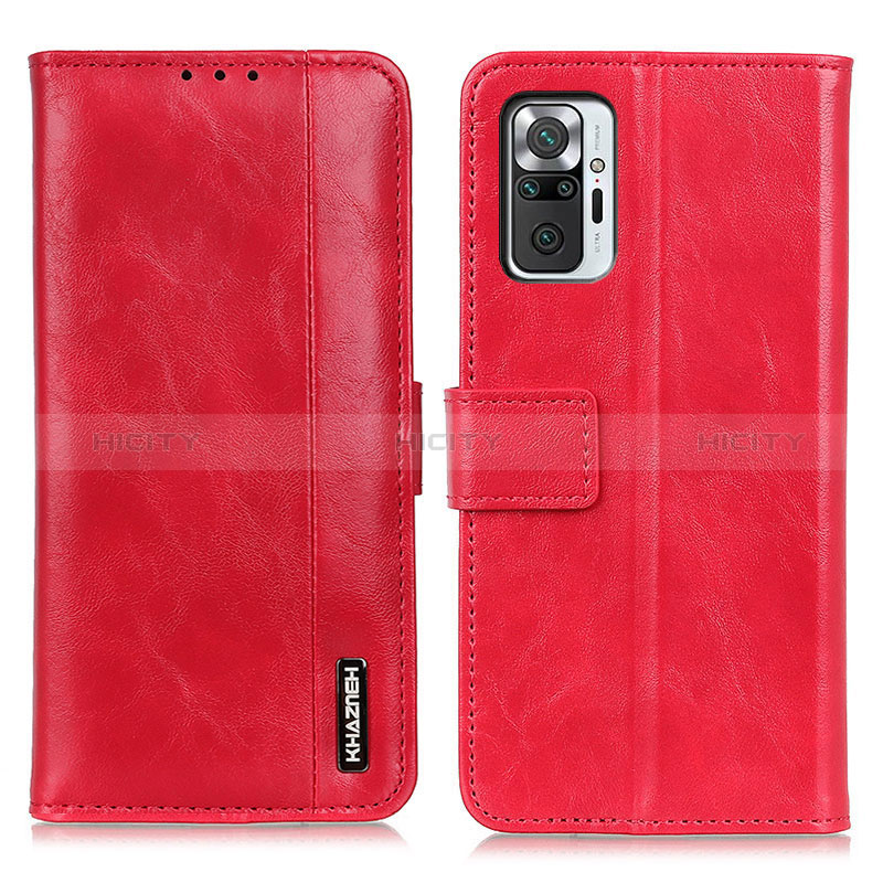 Handytasche Stand Schutzhülle Flip Leder Hülle M11L für Xiaomi Redmi Note 10 Pro 4G Rot Plus