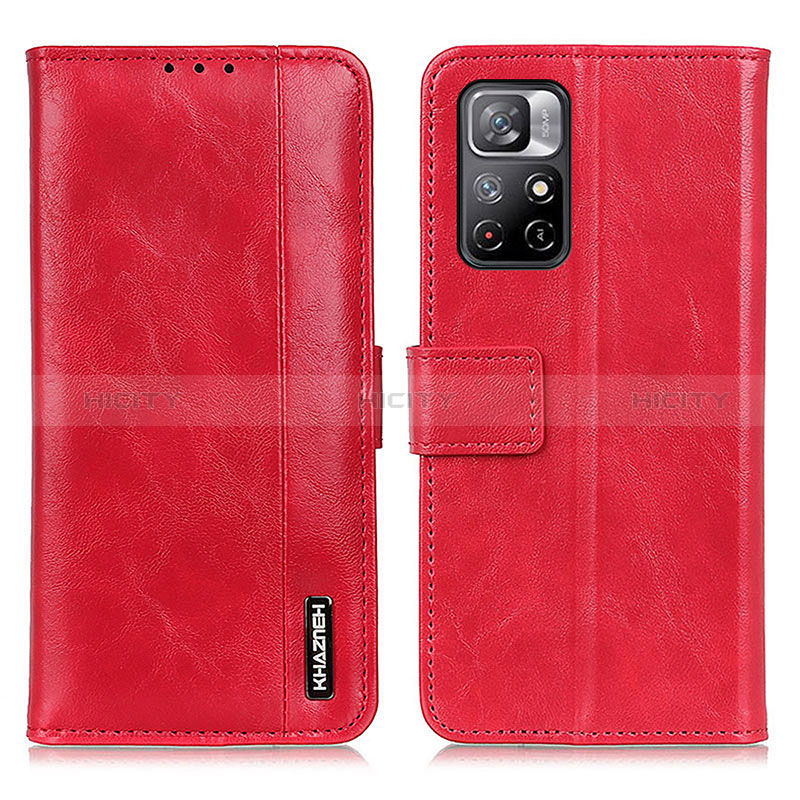 Handytasche Stand Schutzhülle Flip Leder Hülle M11L für Xiaomi Redmi Note 11T 5G Rot