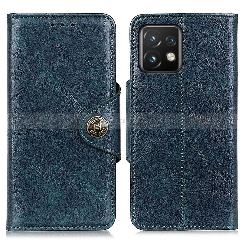 Handytasche Stand Schutzhülle Flip Leder Hülle M12L für Motorola Moto Edge Plus (2023) 5G Blau Plus