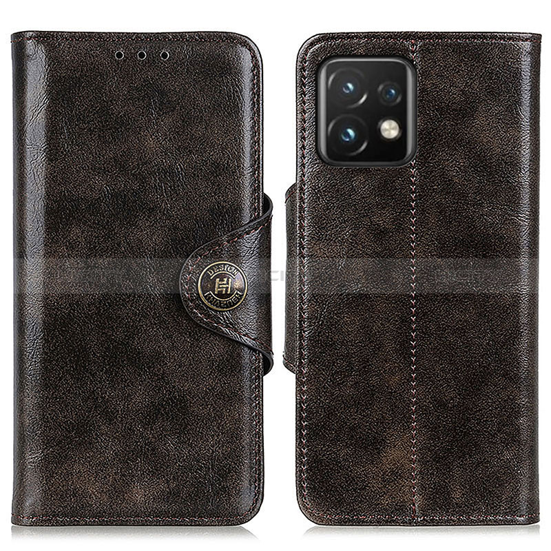 Handytasche Stand Schutzhülle Flip Leder Hülle M12L für Motorola Moto X40 5G Bronze