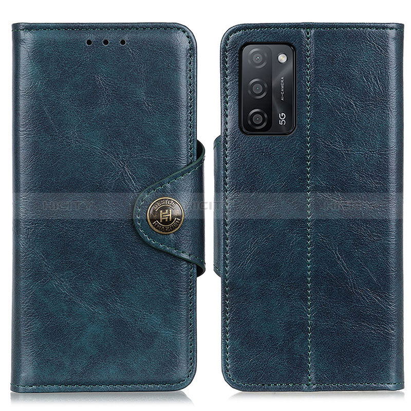 Handytasche Stand Schutzhülle Flip Leder Hülle M12L für Oppo A56 5G Blau