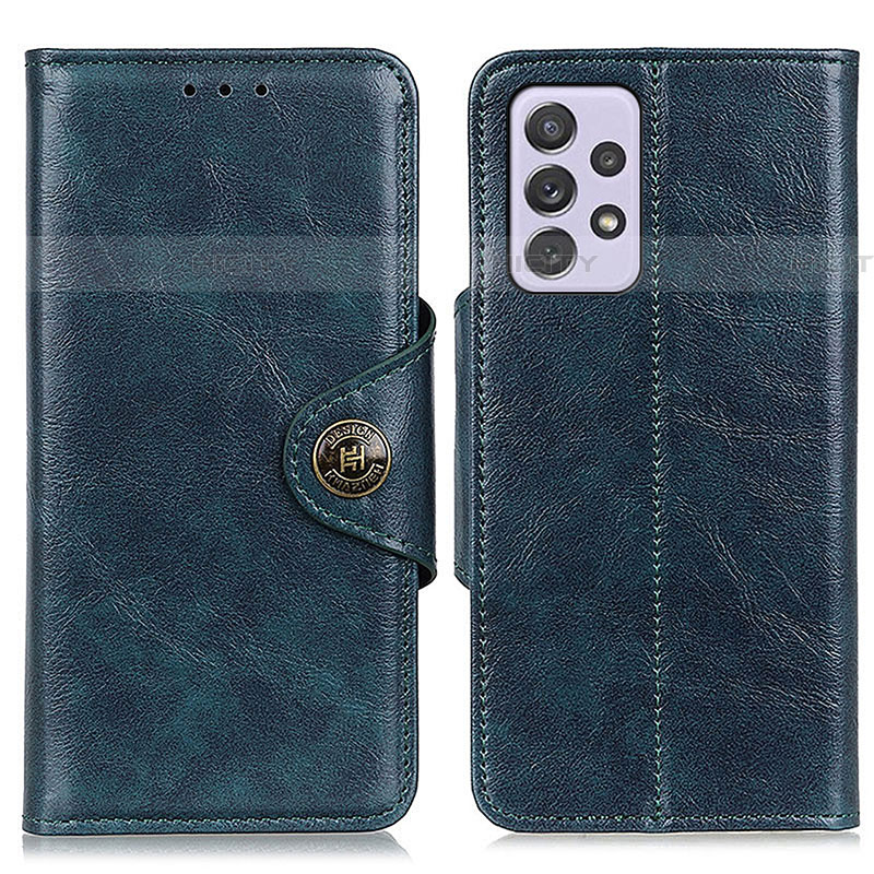 Handytasche Stand Schutzhülle Flip Leder Hülle M12L für Samsung Galaxy A73 5G Blau