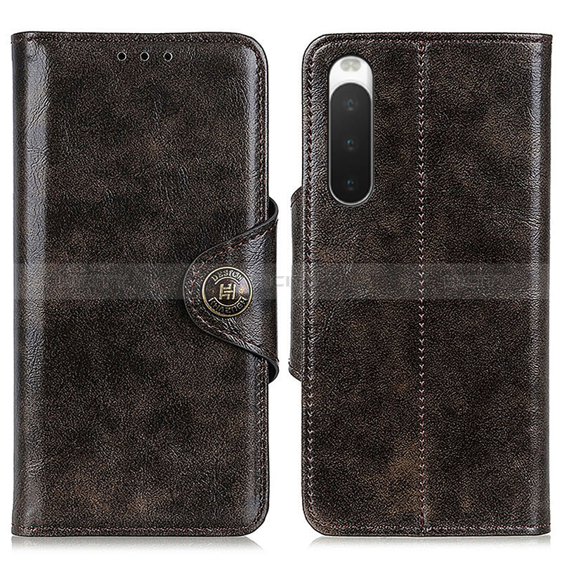 Handytasche Stand Schutzhülle Flip Leder Hülle M12L für Sony Xperia 10 IV SO-52C Bronze Plus