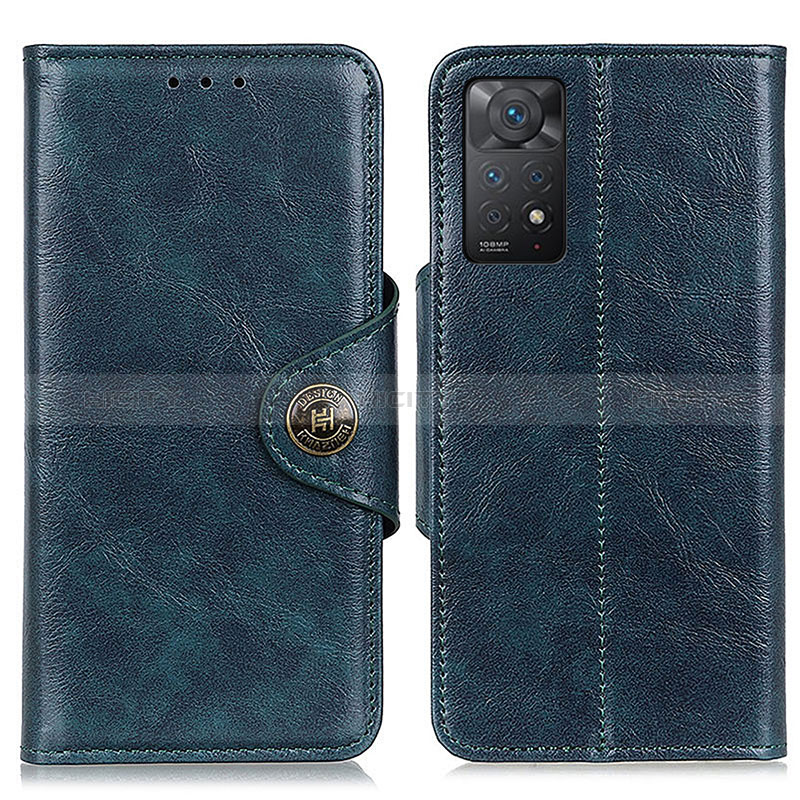 Handytasche Stand Schutzhülle Flip Leder Hülle M12L für Xiaomi Redmi Note 11 Pro 5G Blau Plus