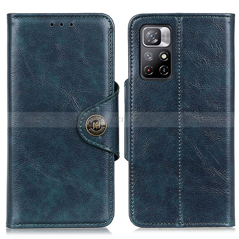 Handytasche Stand Schutzhülle Flip Leder Hülle M12L für Xiaomi Redmi Note 11S 5G Blau