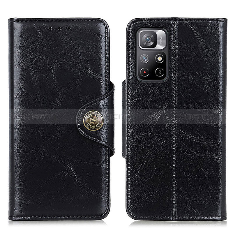 Handytasche Stand Schutzhülle Flip Leder Hülle M12L für Xiaomi Redmi Note 11S 5G Schwarz