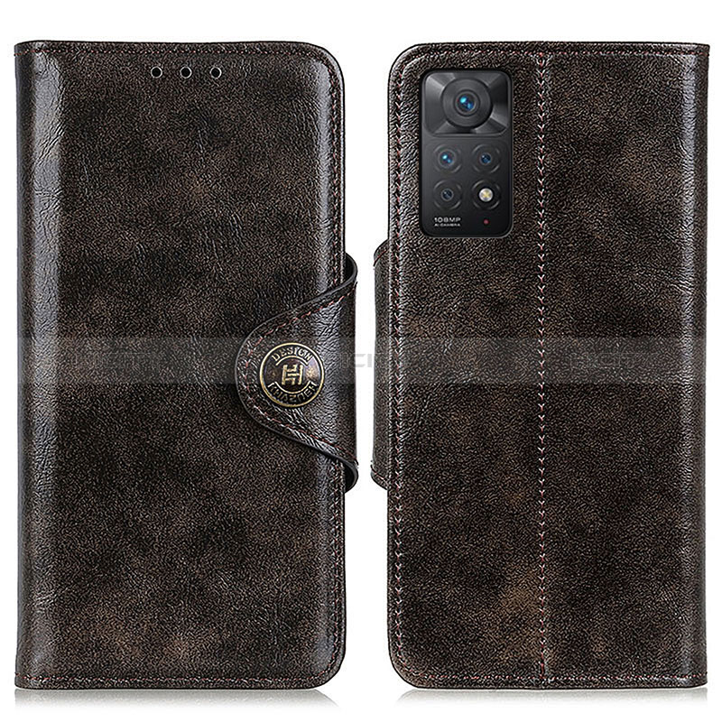 Handytasche Stand Schutzhülle Flip Leder Hülle M12L für Xiaomi Redmi Note 12 Pro 4G Bronze